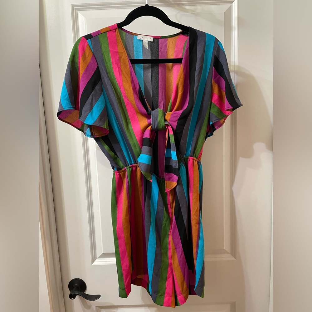 Multicolor Striped Romper